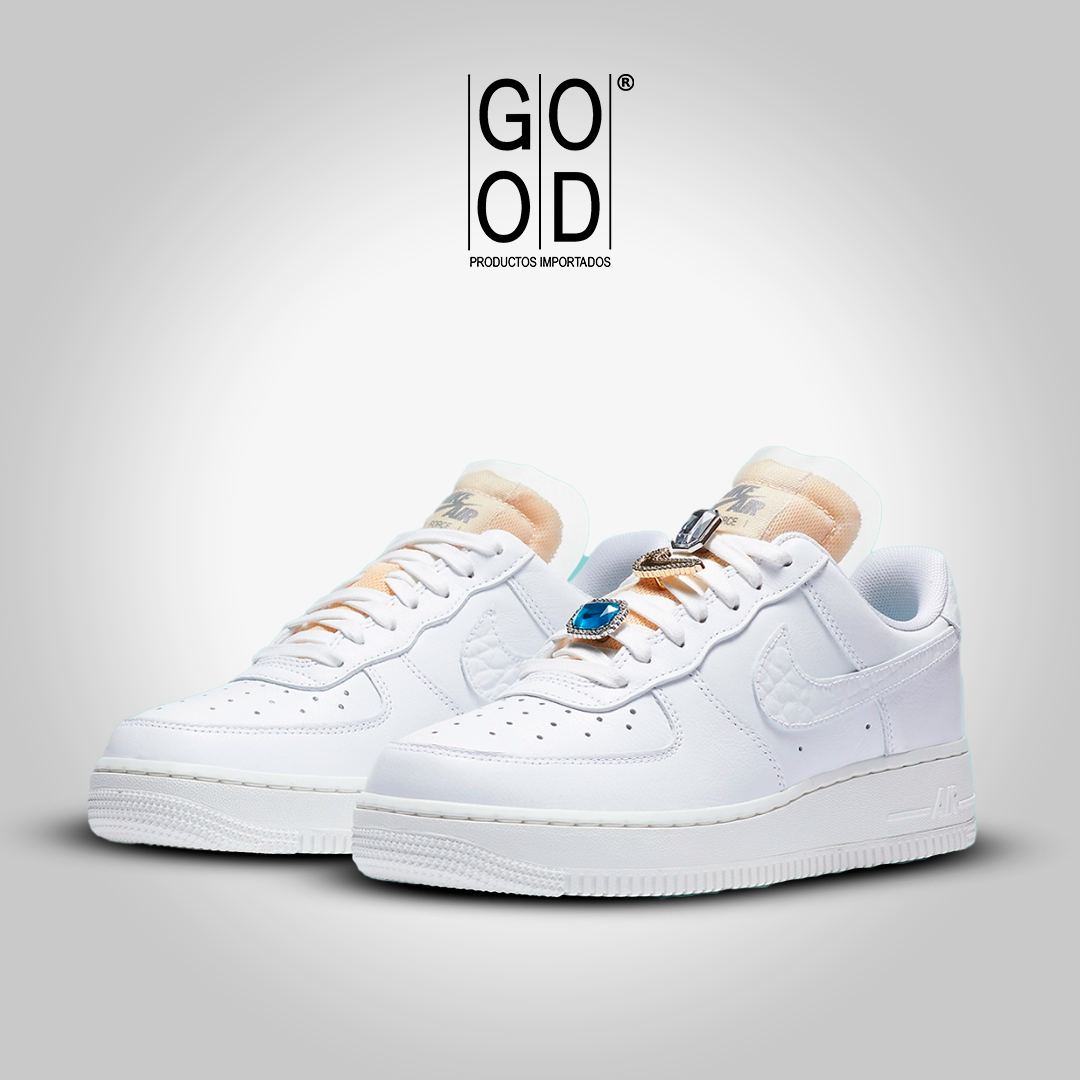 Nike Air Force One "Bling Jewels White"