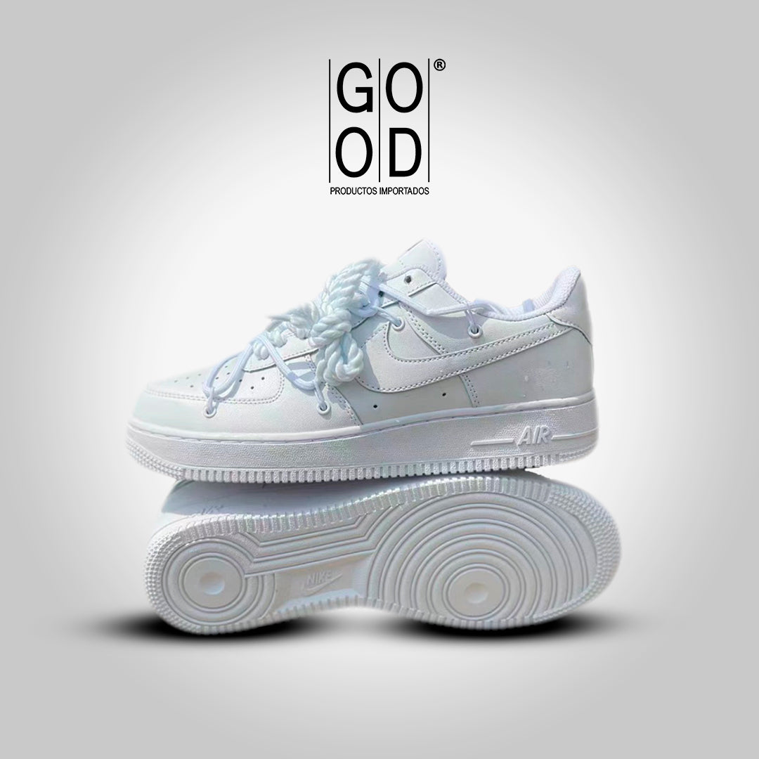Nike Air Force One Custom White Laces