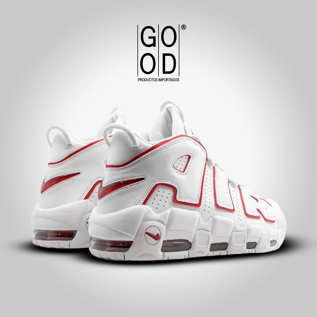Nike Air More Uptempo "White Varsity Red Outline"