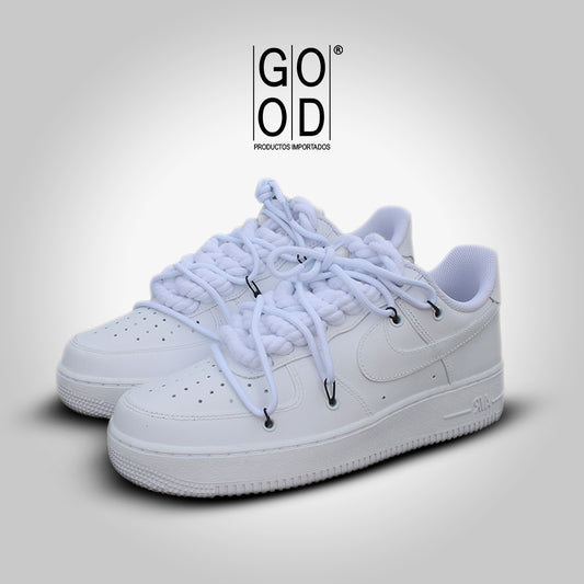 Nike Air Force One Custom White Laces
