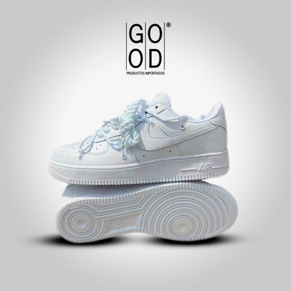 Nike Air Force One Custom White Laces