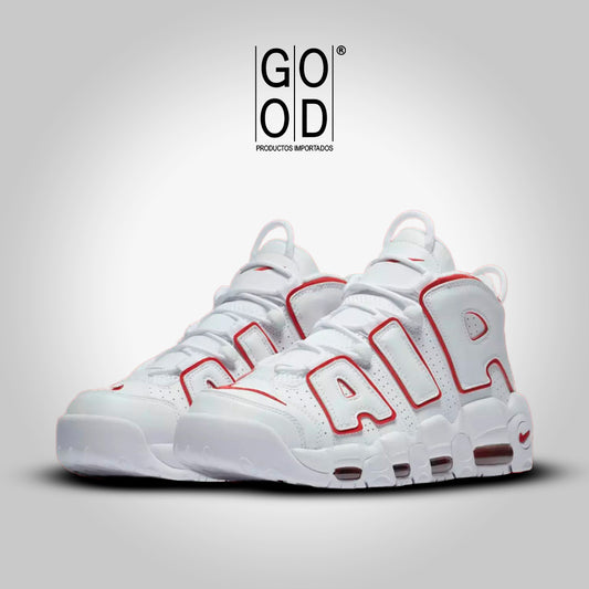 Nike Air More Uptempo "White Varsity Red Outline"
